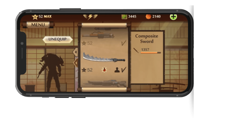  Composite Sword weapon in shadow fight 2 mod version 