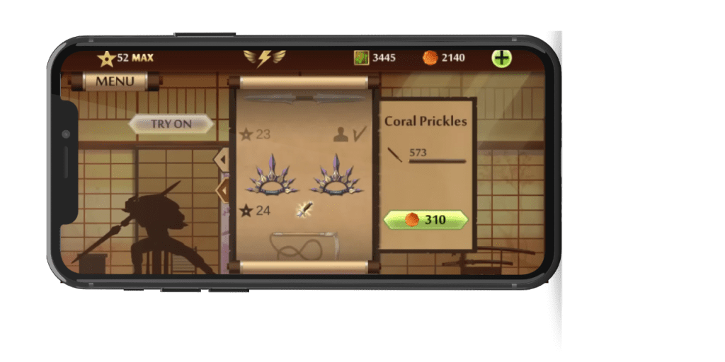 Shuriken weapon in shadow fight 2 apk 