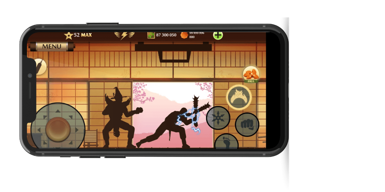 smooth and impressive gameplay of shadow fight2 