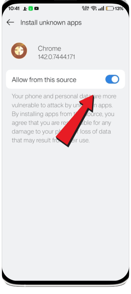 Enable unknown Sources in android for Shadow Fight 2 special edition mod apk