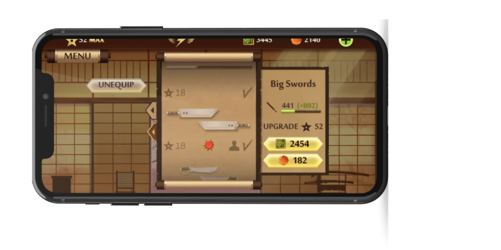 big sword weapon in shadow fight 2 apk 