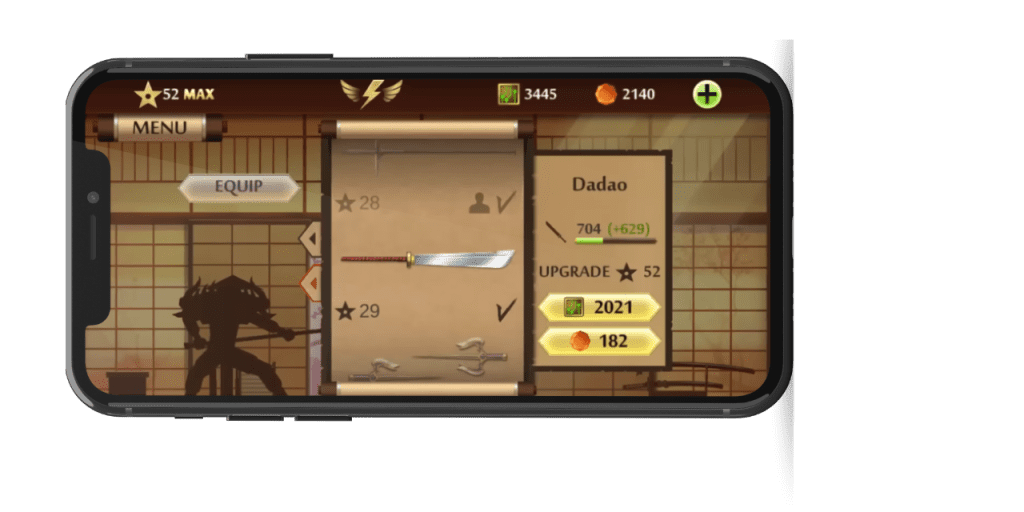 dadoa weapon in shadow fight 2 