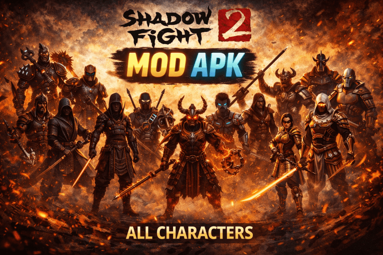 get shadow fight 2 mod apk all character